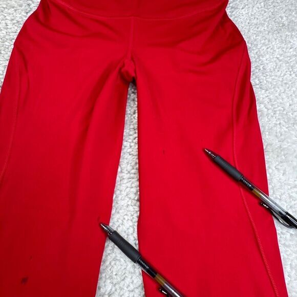 Lululemon Base Pace High Rise Tight Legging Red 6 FLAWS - Picture 5 of 11